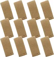 ARTSEWPLY 12pcs Elastic for Backpack Nylon Webbing Strap Retainers for Heavy Duty Radio Camera Straps Dog Collars Efficient Fixing