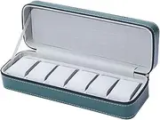 [ACLIC] Watch Case 6 Checkered Watch Storage Boxes Multifunctional Jewelry Storage Bags Watch Display Collection Boxes Watch Display Box