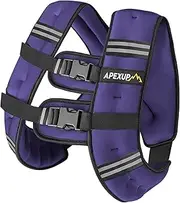 APEXUP Weighted Vest Men 5lbs/10lbs/15lbs/20lbs/25lbs/30lbs Weights with Reflective Stripe, Weighted vest for Women Workout Equipment for Strength Training Running