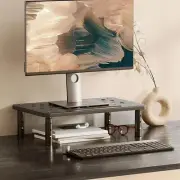 Computer Monitor Stand Riser for Desk 3 Height Adjustable Pc Laptop Stand Des...