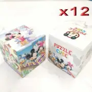 12pc Wholesale 3x3 Kids Mickey Mouse Rubiks Magic Speed Puzzle Cube Toys