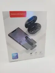 ECOMXIA 2 Pack Wireless Lavalier Microphone For iPhone 70 Feet Distance