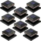 8 Pack Solar Post Lights, Outdoor Fence Post Cap Light Solar Powered Caps for De