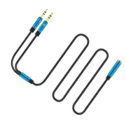 Mic Audio Cable Gaming Headset Splitter Audio Cable Separater
