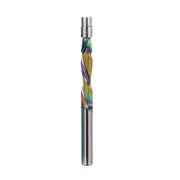 HONGDUI Compression Flush Trim Router Bit 1/4 Inch Shank 1/4 Inch Cutting Dia. Pattern Bit Bottom Bearing Double BB