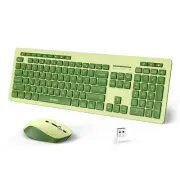 Wireless Keyboard and Mouse Combo 2.4GHz Wireless Quiet USB Keyboard Mouse Fu...