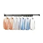 127.5cm Wall-Mounted Clothes Drying Rack Retractable Airer Foldable Hanger