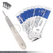 1 SCALPEL KNIFE HANDLE #3 + 20 STERILE SURGICAL BLADE #15