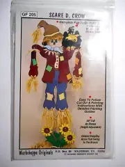 SCARE D. CROW Halloween Autumn Fall Woodworking Pattern Workshoppe Originals 56"