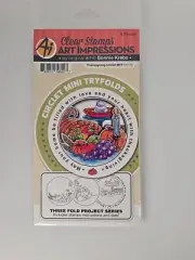 Ai-Art Impressions Clear Stamps and Dies -5173 ThanksgivingCirclet Mini Tryfolds