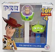 Toy Story 4 Pez Dispenser 2 Pack with Candy Buzz Lightyear + Alien Disney Pixar