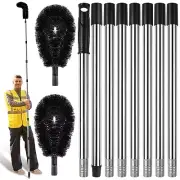 Gutter Cleaning Tools from The Ground, Rain Gutter Cleaning Brush with Pole, ...