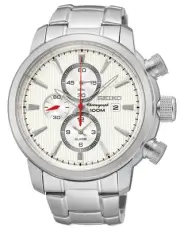 Seiko SNAF43 SNAF43P1 Mens Chronograph Alarm Watch WR100m RRP $495.00