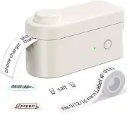 Label Maker Machine with Tape - Portable Rechargeable Compatible with 9/12/16Mm