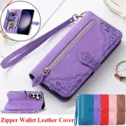 For Samsung S25 S24 S23 Ultra S22+ S21 Plus Leather Wallet Card Case Flip Cover