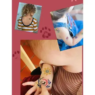 法國djeco兒童紋身貼ins風夜光卡通安全無毒手臂貼紙女孩裝飾玩具
