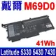 DELL M69D0 41Wh 電池 293F1 07KRV FK0VR Latitude 5330 5430 5530 7330 7530 7430 2-in-1 P136G P136G002