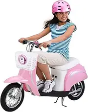 ADOCARN Thickened Plastic Storage Basket for Childrens Scooters and Bikes White Easy to Install Design for Accessories and Storage