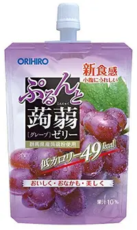 在飛比找DOKODEMO日本網路購物商城優惠-[DOKODEMO] ORIHIRO璞做魔芋果凍站立葡萄