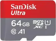 SanDisk 64GB Ultra microSDXC -I Memory Card with Adapter - 120MB/s,Micro SD Card