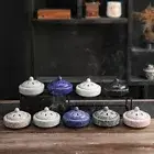 Retro Ceramic Incense Burner Stick Holder Censer Burner Diffuser Home Decoration