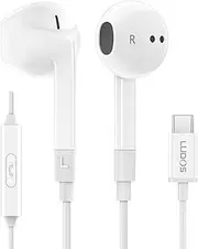 LUDOS FEROX USB C Headphones, 5 Years Warranty, USB-C Earbuds for iPhone 16 15 Pro Max Plus Samsung Galaxy S24 S23 Ultra S22 S21 FE S20 Z Flip 3 Fold 4 A53 A54, USB Type C Earphones for iPad Pro