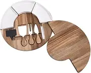 JISADER Cheese Board with Knives Cheese Tray Serving Board Cheese Platter for Anniversary