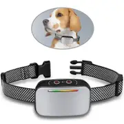 Anti Bark Collar for Medium Large Small Dogs,Dog Brake Collar, Anti Bark Collar with Beep Vibration, Shock and Auto Modes (Silver)