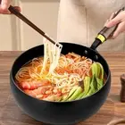Wok Pan Iron Wok 11'' for Induction Cooker with Lid Multipurpose Cooking Pot
