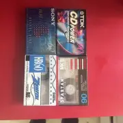 Vintage Cassette Tapes Blanks Mixed Pack Of Four. Unopened