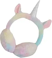 [CHILDWEET] 1pc Unicorn Earmuffs Ear Muffs Earmuffs for Winter Ear Muffs Adjustable Ear Warmers Plush Pink Adorable Earmuffs Cosplay Headband Girl Foldable Plush Ear Warmer