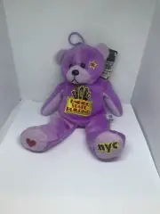 Empire State Building ~ Purple Bean Bag Bear ~ NYC