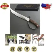 Theatrical Champagne Saber Knife for Celebrations - Polished Stainless Steel