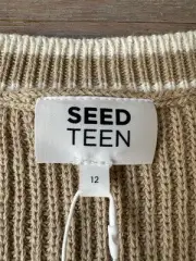 NEW - SEED TEEN Knit Vest (Jumper Pullover Style) Girls Size 12 BNWT RRP $60