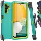 For Samsung Galaxy A13 A12 A14 A03S A53 Shockproof Belt Clip Case/Tempered Glass
