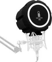 HIQIU F2 Microphone Screen Acoustic Filter Soundproof Audio for Recording Room, Microphone Sound-Absorbing Sponge Cover Wind Insulation Shield Protection Recording Foam Screen Pop Filter