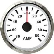 ACAECMGGFP 52mm Marine Needle/Digital Amperemeter AMP Gauge 12V 24V for Car Motorcycle Truck Boat Yacht +/- 150A Voltmeter(80A WS)