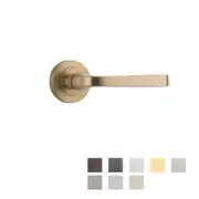 Iver Annecy Door Lever Round Rose Pair - Customise to your needs