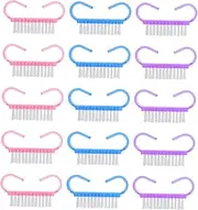 FOYTOKI 30Pcs Portable Nail Dust Brushes Manicure Clean Tools for Nail Dust Removal for Art Enthusiasts and Colors