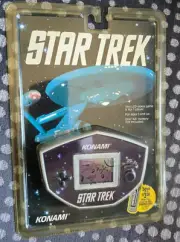 Vintage 1990 Konami Star Trek Electronic Handheld LCD Game New Factory Sealed