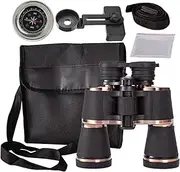 Binoculars Bird Watching - 20x50 Binoculars with Handbag for Hunting - Bak-4 Prism Manual Adjustment Waterproof Telescope with Compass Phone Clip for Cruise Astronomy Sports Hiking Camping