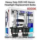 # 6000K Heavy Duty D2S D2C OEM HID Xenon Headlight Replacement Bulbs (Pack of 2)