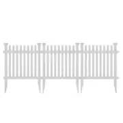 Zippity Outdoor Products Vinyl Fence Panel Kit 2 ft x 2 ft Spaced Picket White