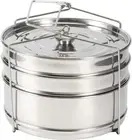 Stainless Steel Steamer Cooker Pot Set, 3 Tier Stackable Foodsteamer Cooking ...