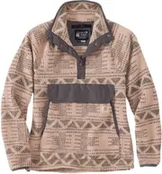 Carhartt Relaxed Fit Aztec, fleece pullover women , color: Dark Grey/Grey (B39) , size: S