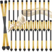 24Pcs Disposable Eyeshadow Brush Applicators Professional Comestic Double Ended