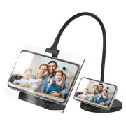Magnifying Glass Gooseneck 4X Magnifier Crafts Reading Desk Stand Lamp Kids SIμ