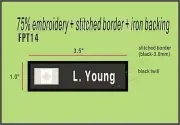 FLASHPOINT T.V. SHOW NAMETAPE PATCH- YOUNG - FPT14