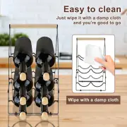 Wine Bottle Wood Shelf Easy to Clean 3 Tiers Bottle Holder for Home or Bar qrvdY