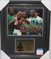 FLOYD 'MONEY' MAYWEATHER Hand Signed & Framed Photo + PSA COA "BUY GENUINE'